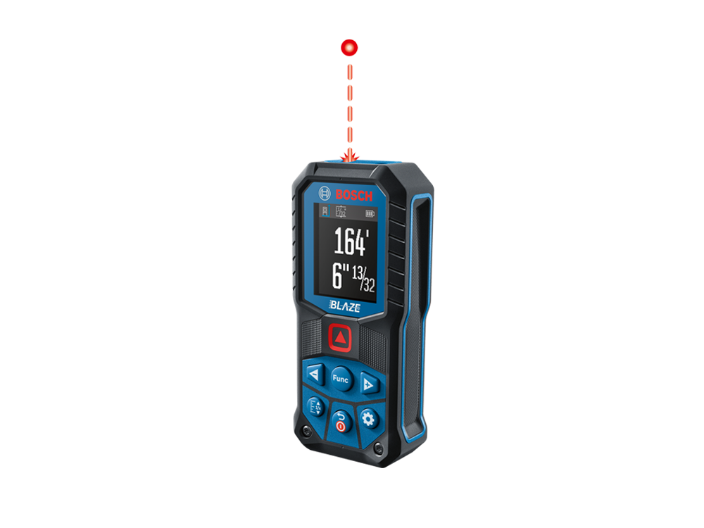 Bosch 165 ft. Laser measure with a red beam